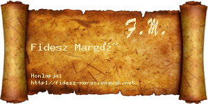Fidesz Margó névjegykártya